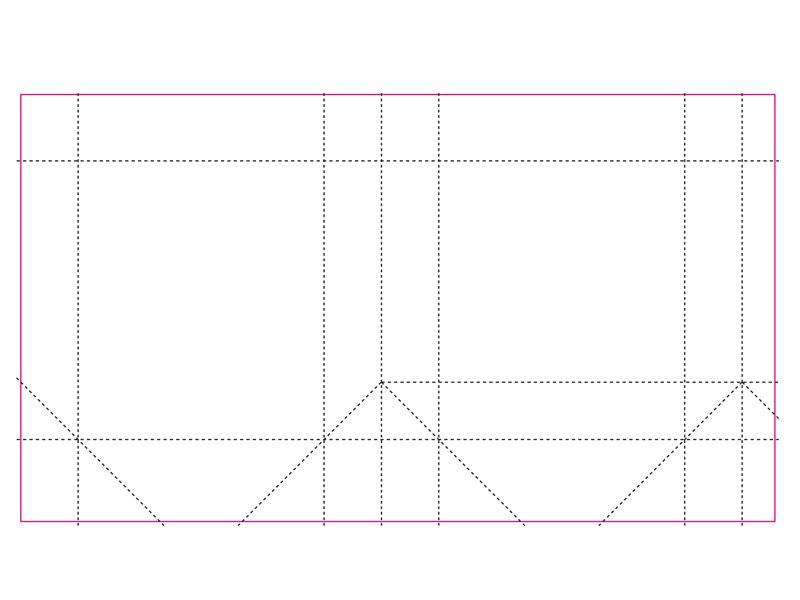Штамп для высечки вертикального пакета 150x170x70 мм 